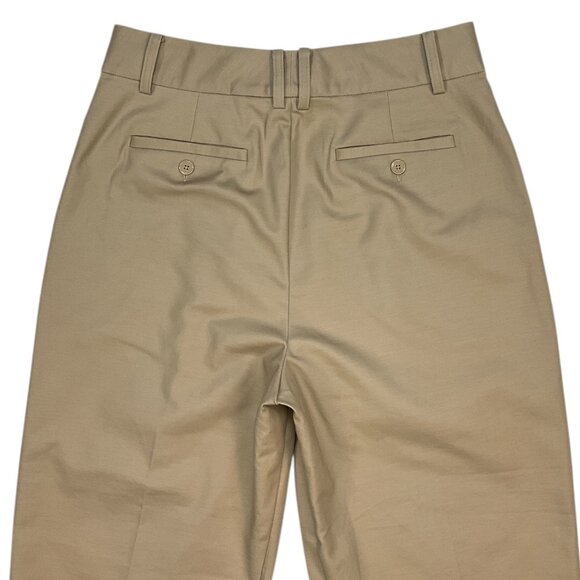 Lauren Ralph Lauren Double-Faced Stretch Cotton Ankle Pants 8 Tan NEW - Picture 8 of 12